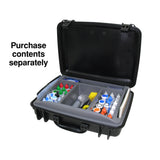 Case, Premium General Utility w/ molded insert,fits 60 mL bottles,20"wx15.625"dx5.5"h,polypropy,blk