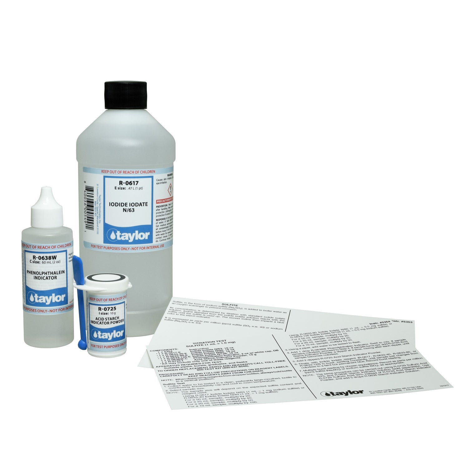 Reagent Pack, Buret, Sodium Sulfite, Iodometric, 1 mL = 1 mg