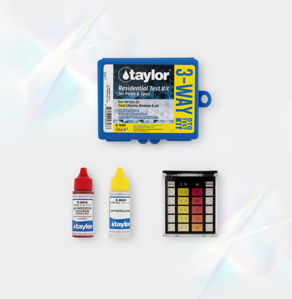 3-Way Test Kit for Pool & Spas (OTO), 12-Pack | Taylor Water Technologies Oficial