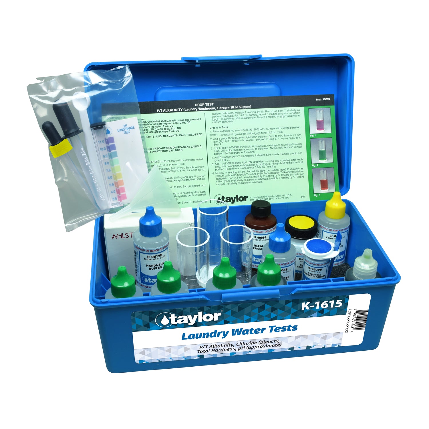 Laundry, Alkalinity/Chlorine (bleach)/Hardness/pH