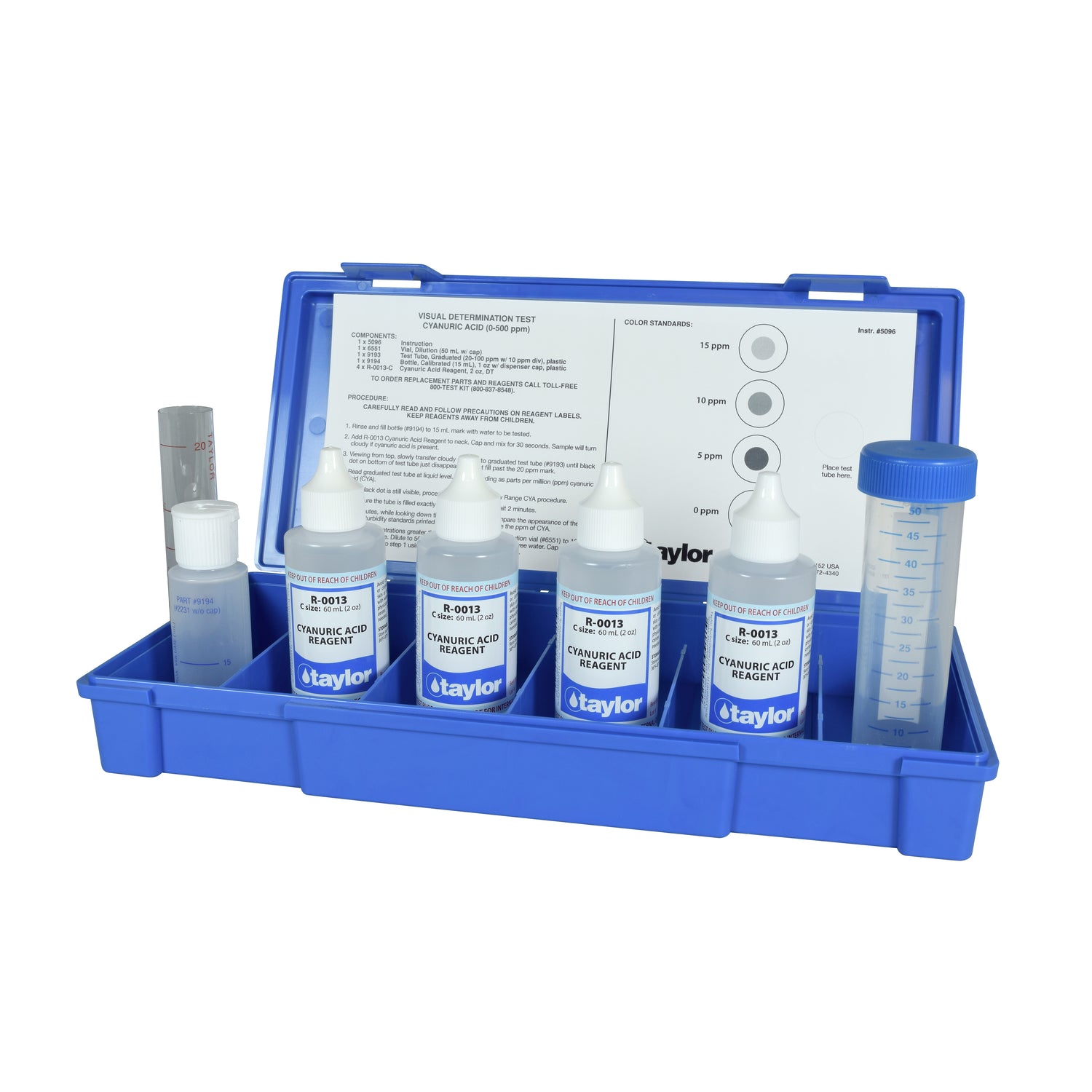 Visual Determination, Cyanuric Acid, Turbidimetric, 0-500 ppm