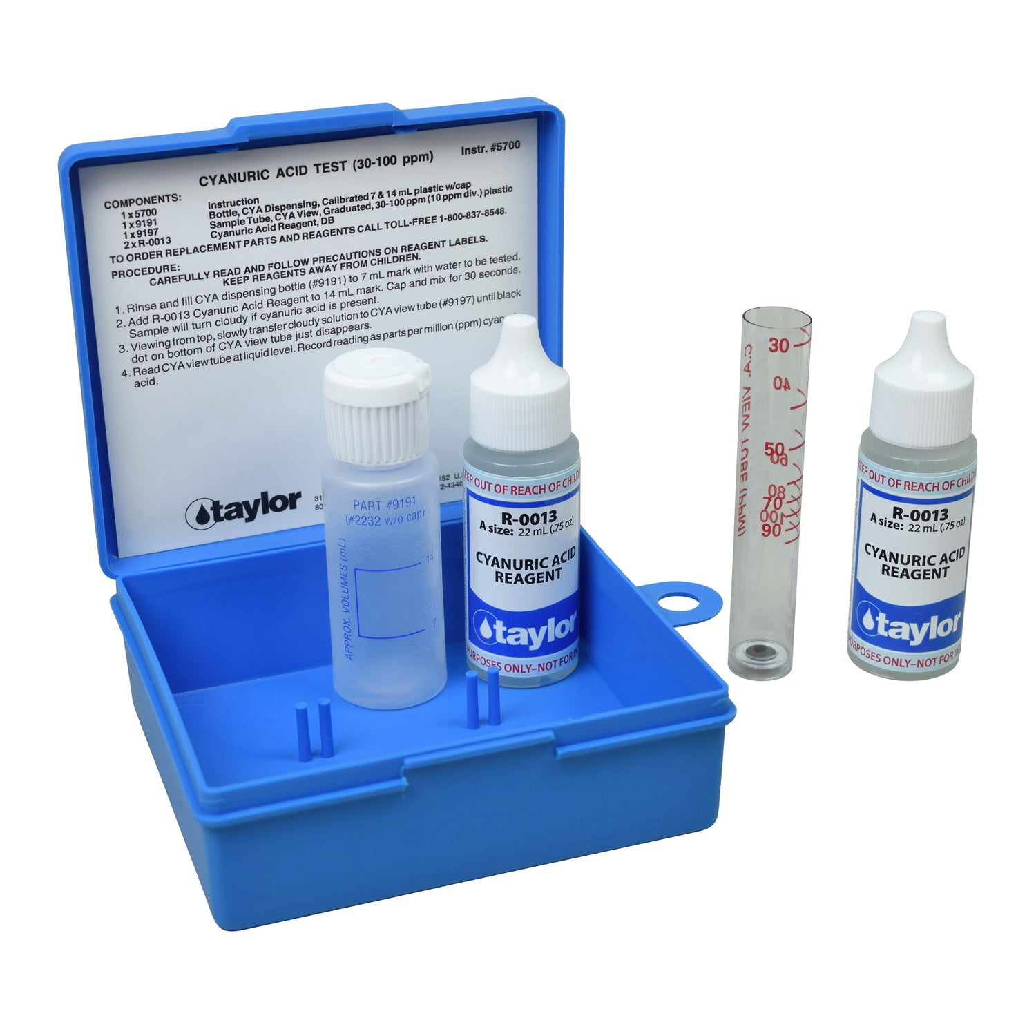 Visual Determination, Cyanuric Acid, Turbidimetric, 30-100 ppm