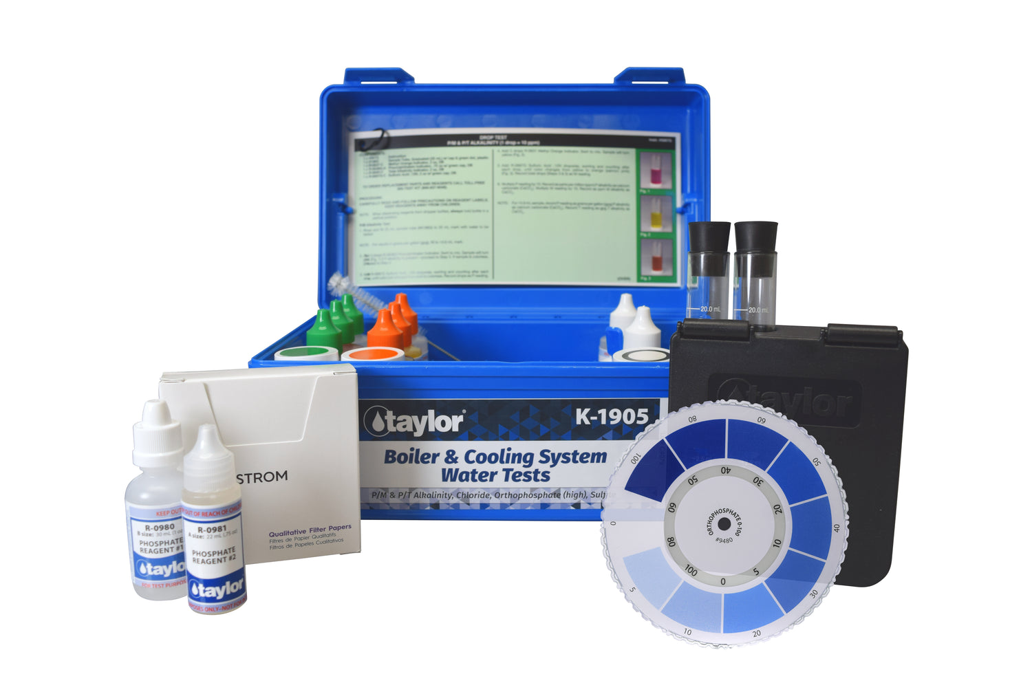 Color Wheel Kit for Boiler/Cooling Systems, Alkalinity/Chloride/Orthophosphate/Sulfite (Replaces K-1645-5)