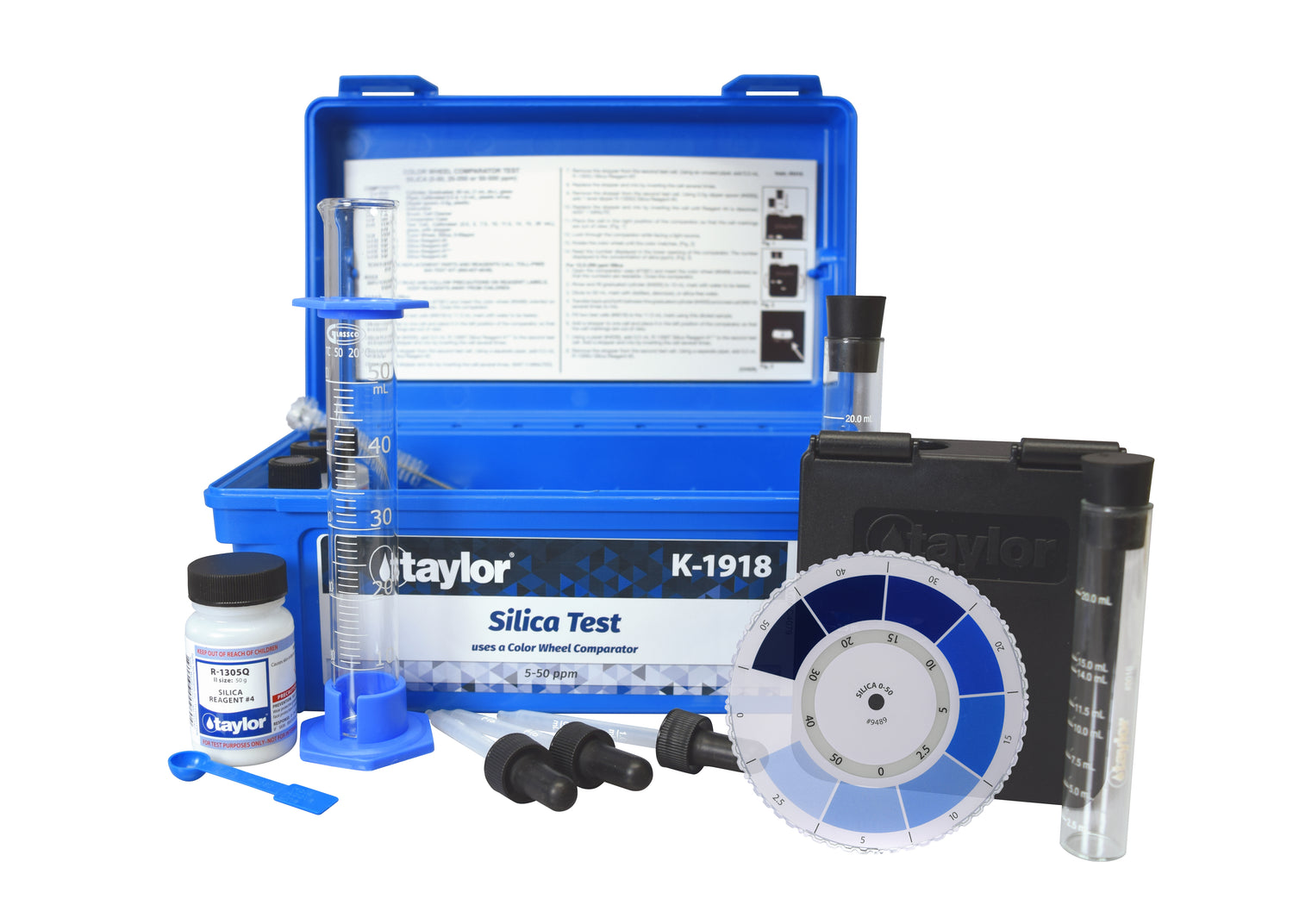 Color Wheel Kit for Silica by Heteropoly Blue Method