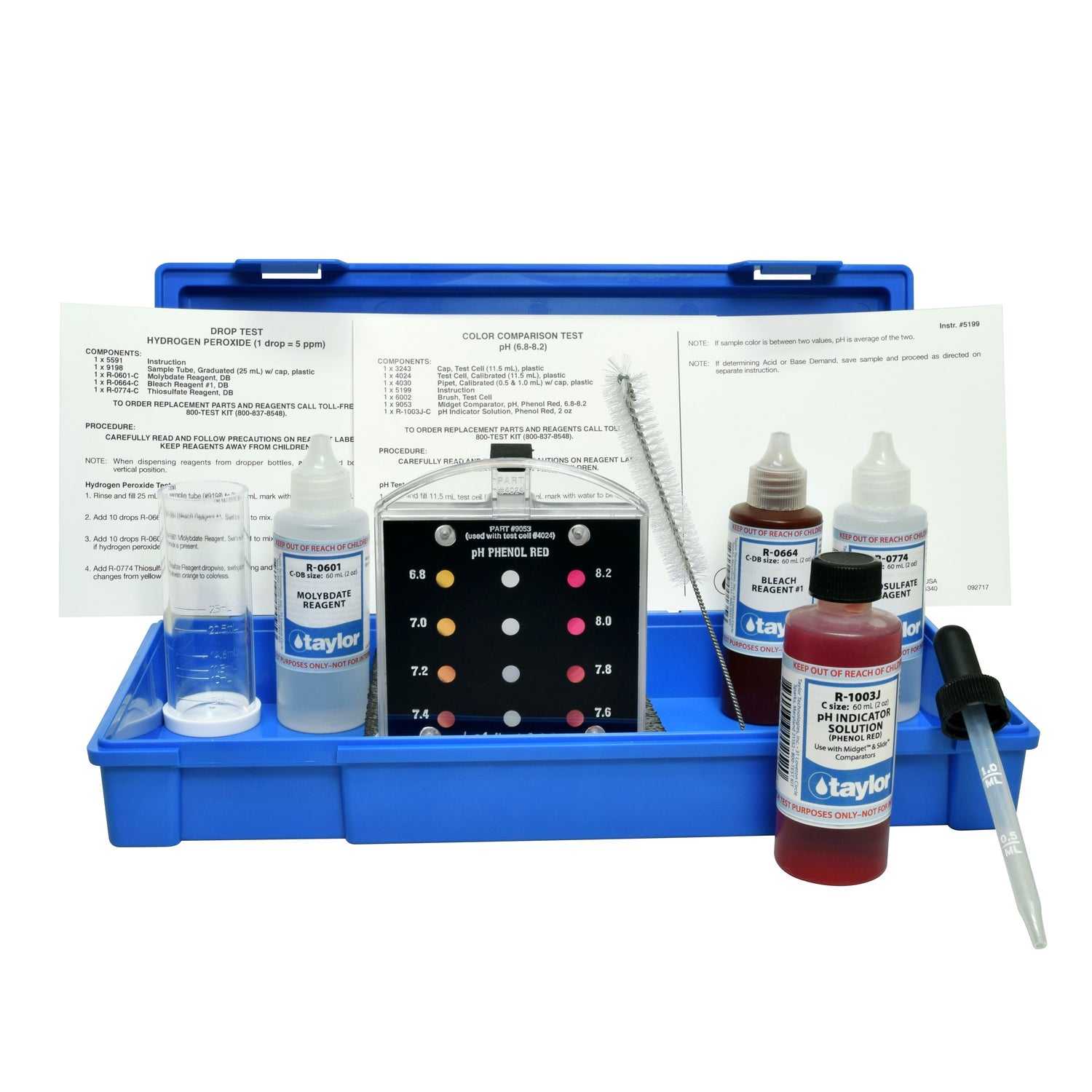 Combination, Hydrogen Peroxide, 1 drop = 5 ppm/pH, 6.8-8.2