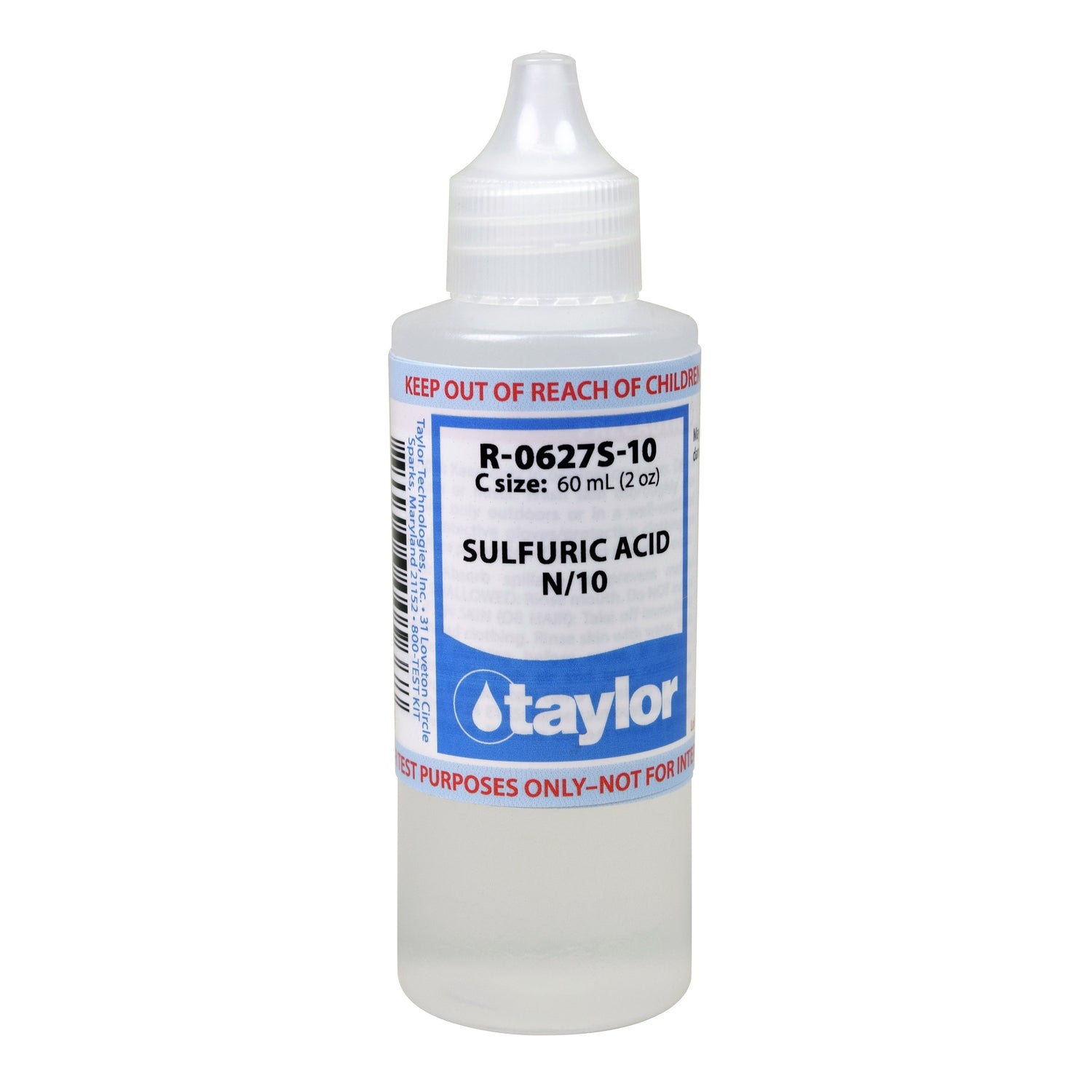 Sulfuric Acid N/10, 2 oz, Dropper Bottle