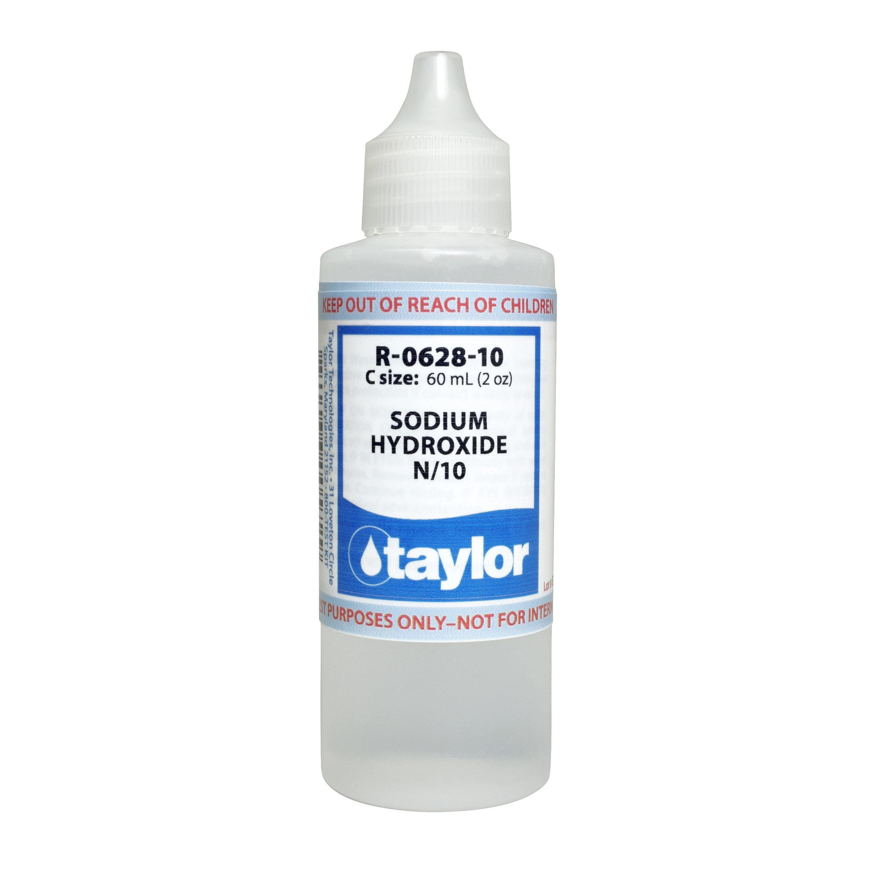Sodium Hydroxide N/10, 2 oz, Dropper Bottle – Taylor Technologies