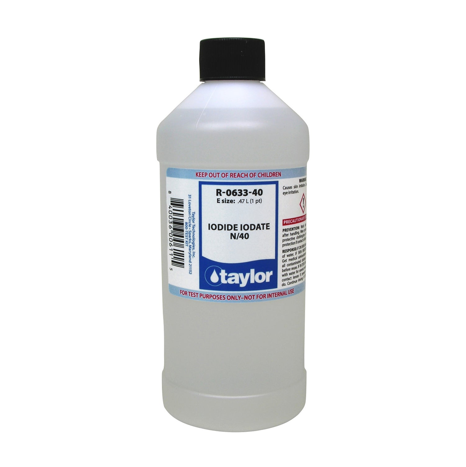 Iodide Iodate N/40, 16 oz