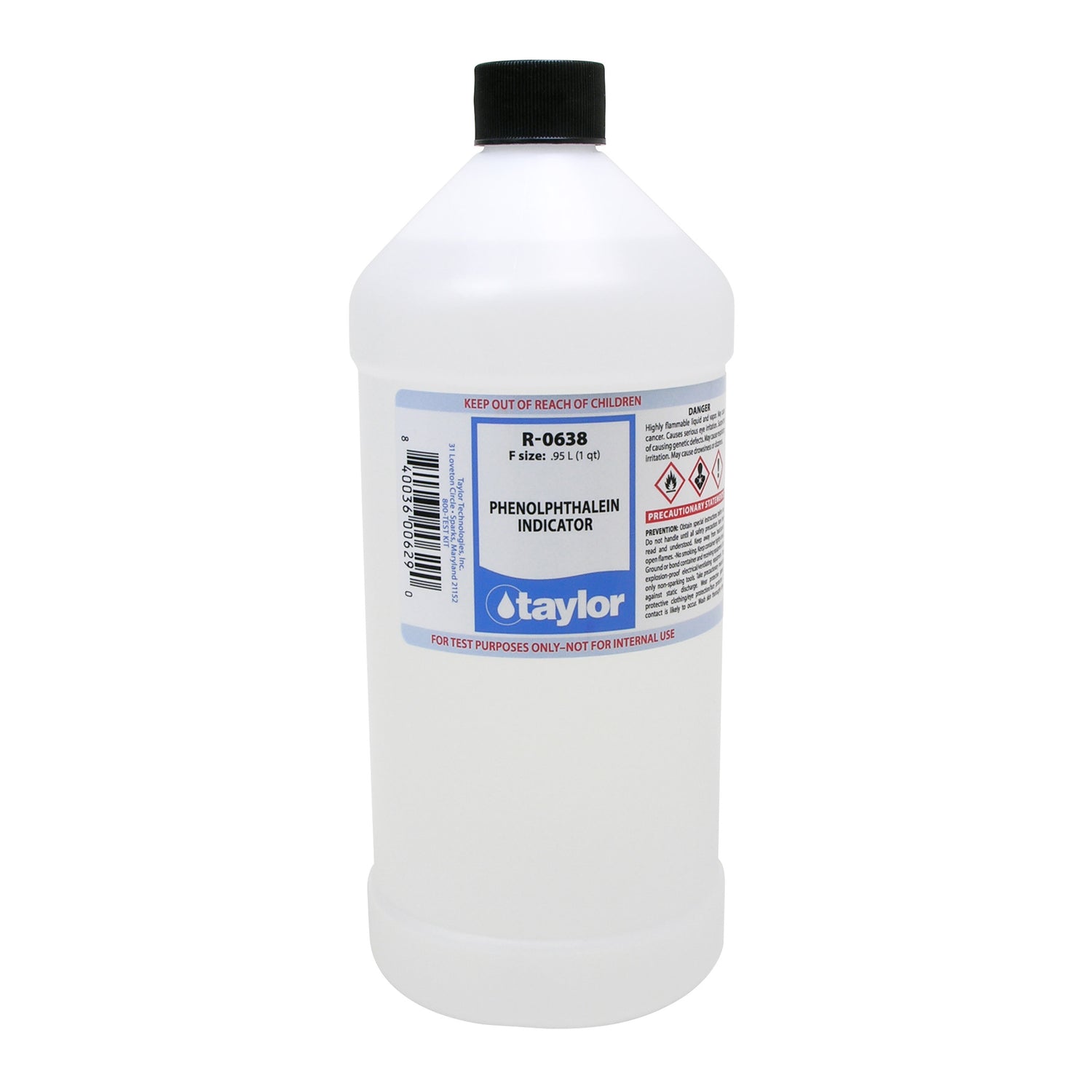 Phenolphthalein Indicator, 32 oz