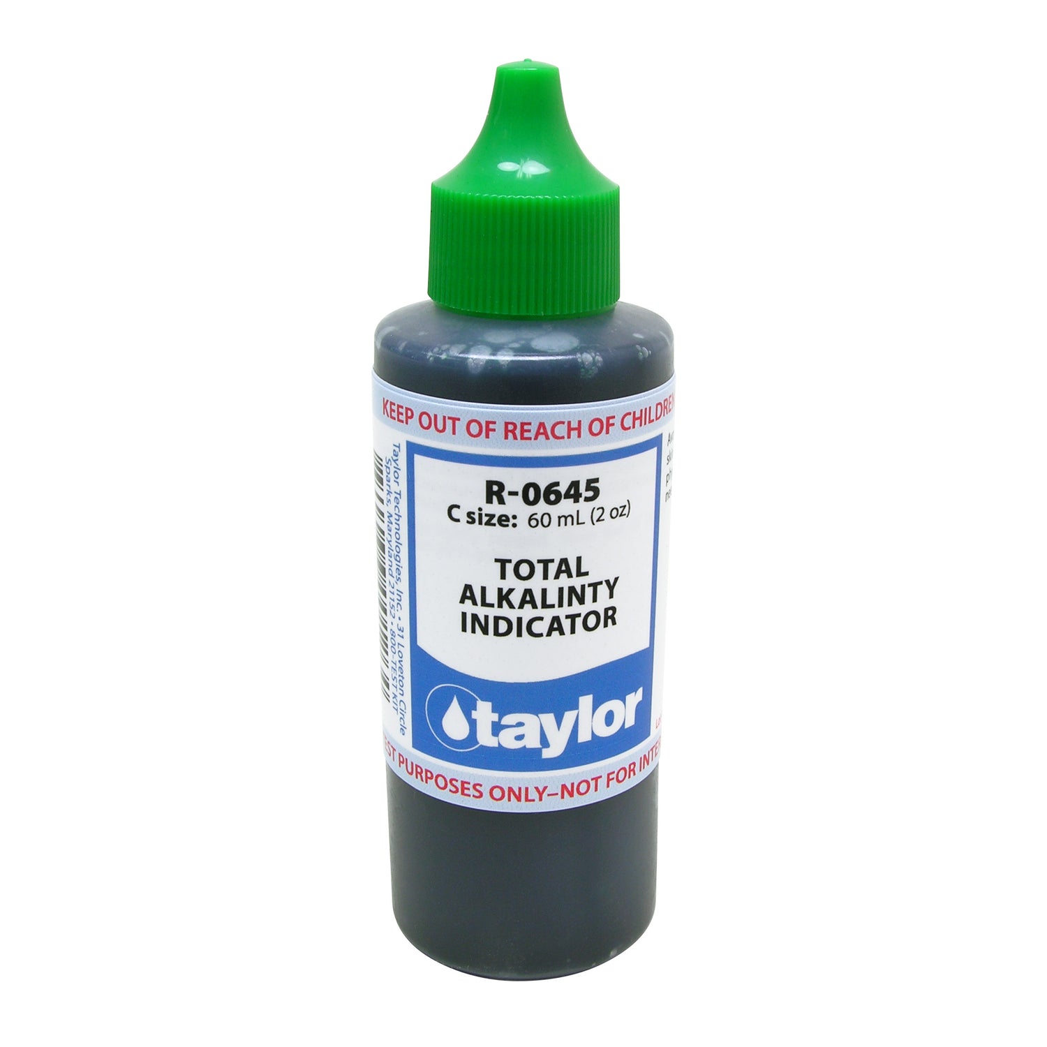 Total Alkalinity Indicator, 2 oz, Dropper Bottle