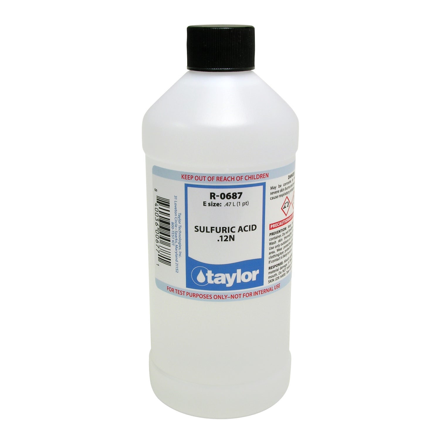 Sulfuric Acid .12N, 16 oz