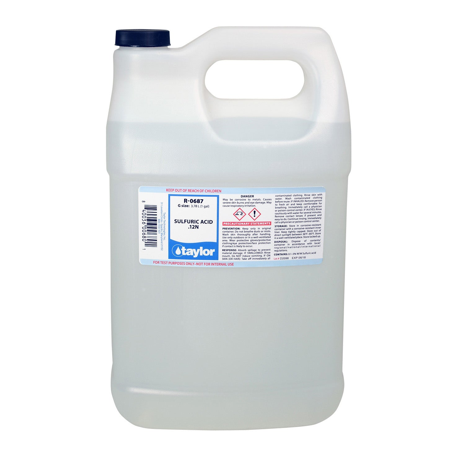 Sulfuric Acid .12N, gal