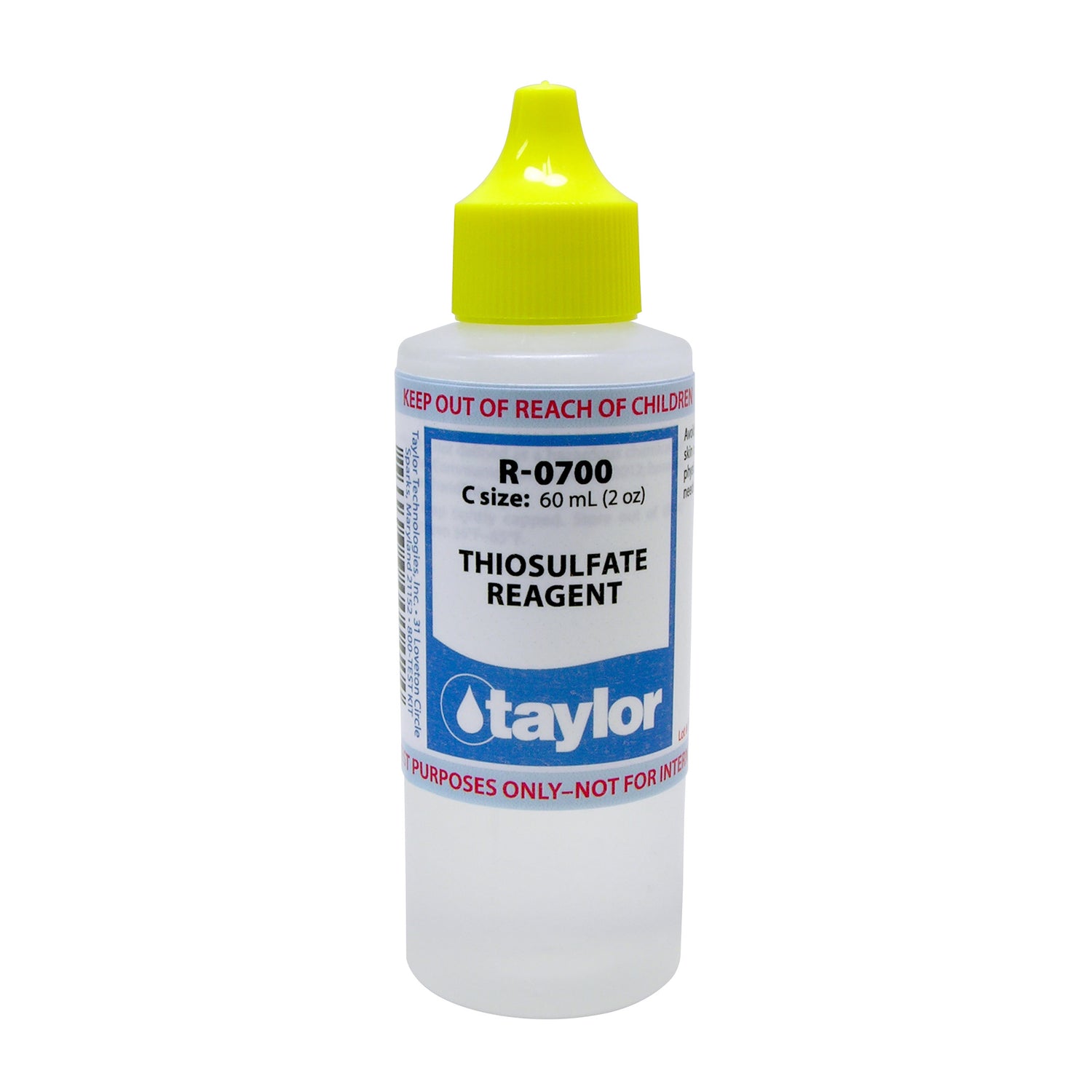 Thiosulfate Reagent (chlorine titrant), 2 oz, Dropper Bottle