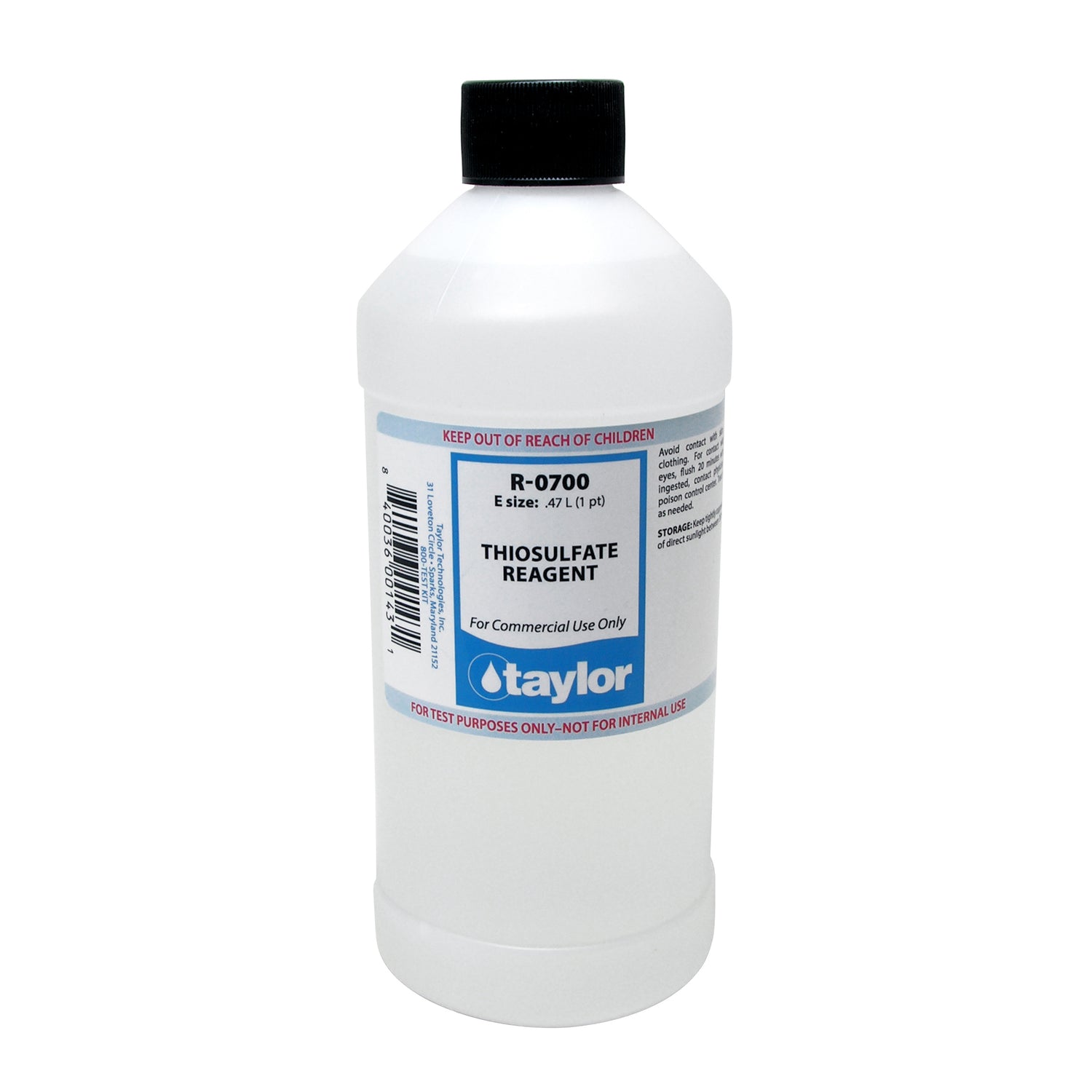 Thiosulfate Reagent (chlorine titrant), 16 oz