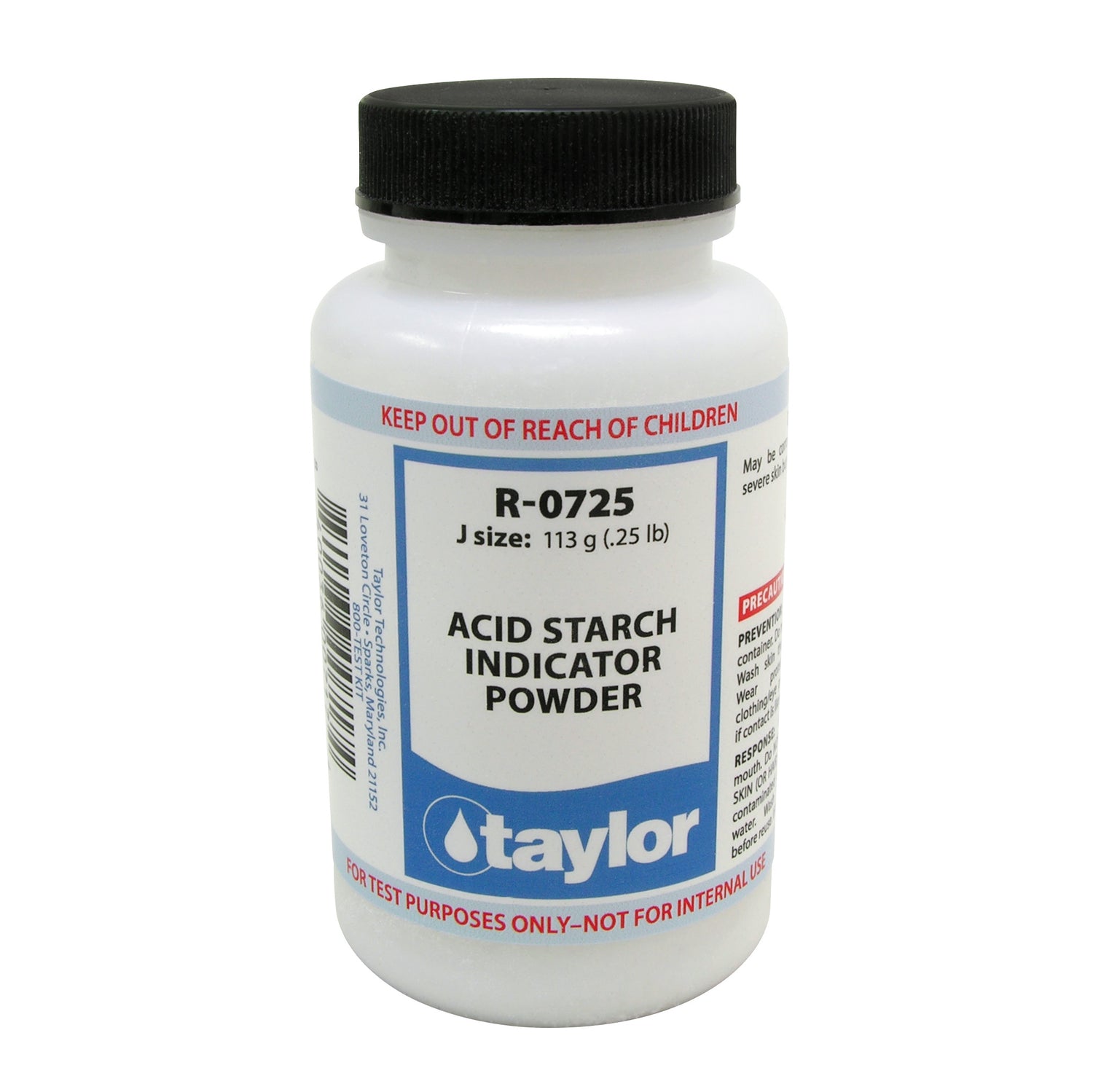 Acid Starch Indicator Powder, .25 lb