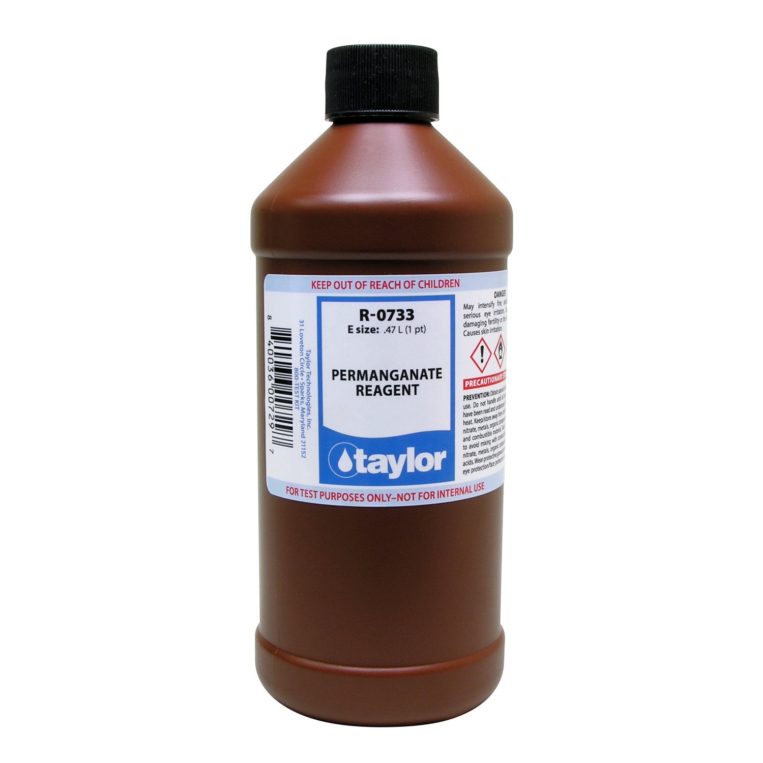 Permanganate Reagent (25 mL sample, 1 drop = 50 ppm NaNOâ‚‚), 16 oz