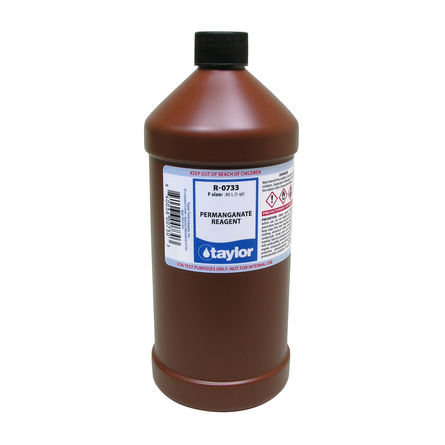 Permanganate Reagent (25 mL sample, 1 drop = 50 ppm NaNOâ‚‚), 32 oz
