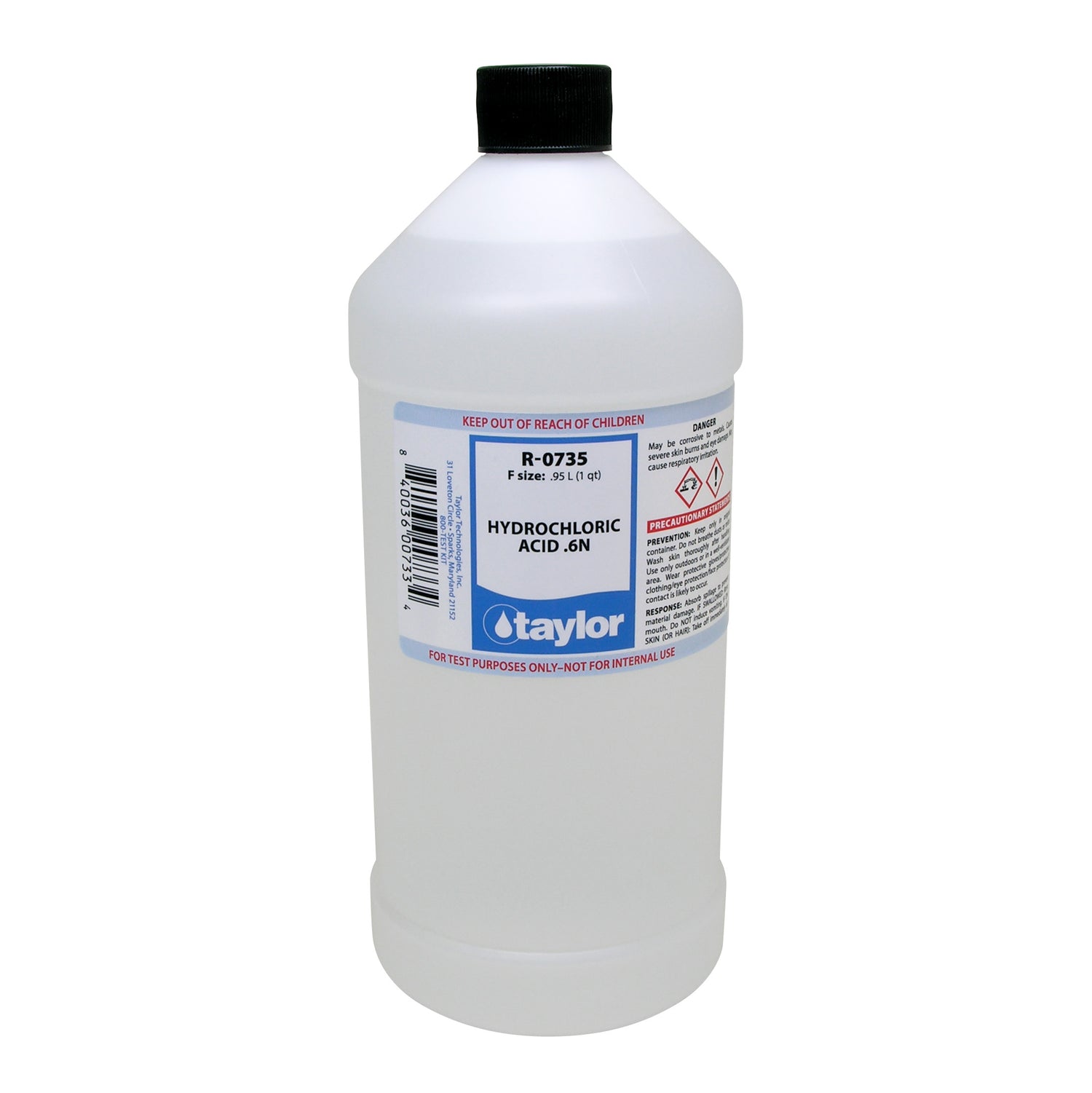 Hydrochloric Acid .6N, 32 oz