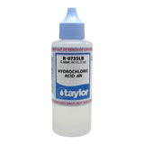 Hydrochloric Acid .6N, 2 oz w/ light blue cap, Dropper Bottle