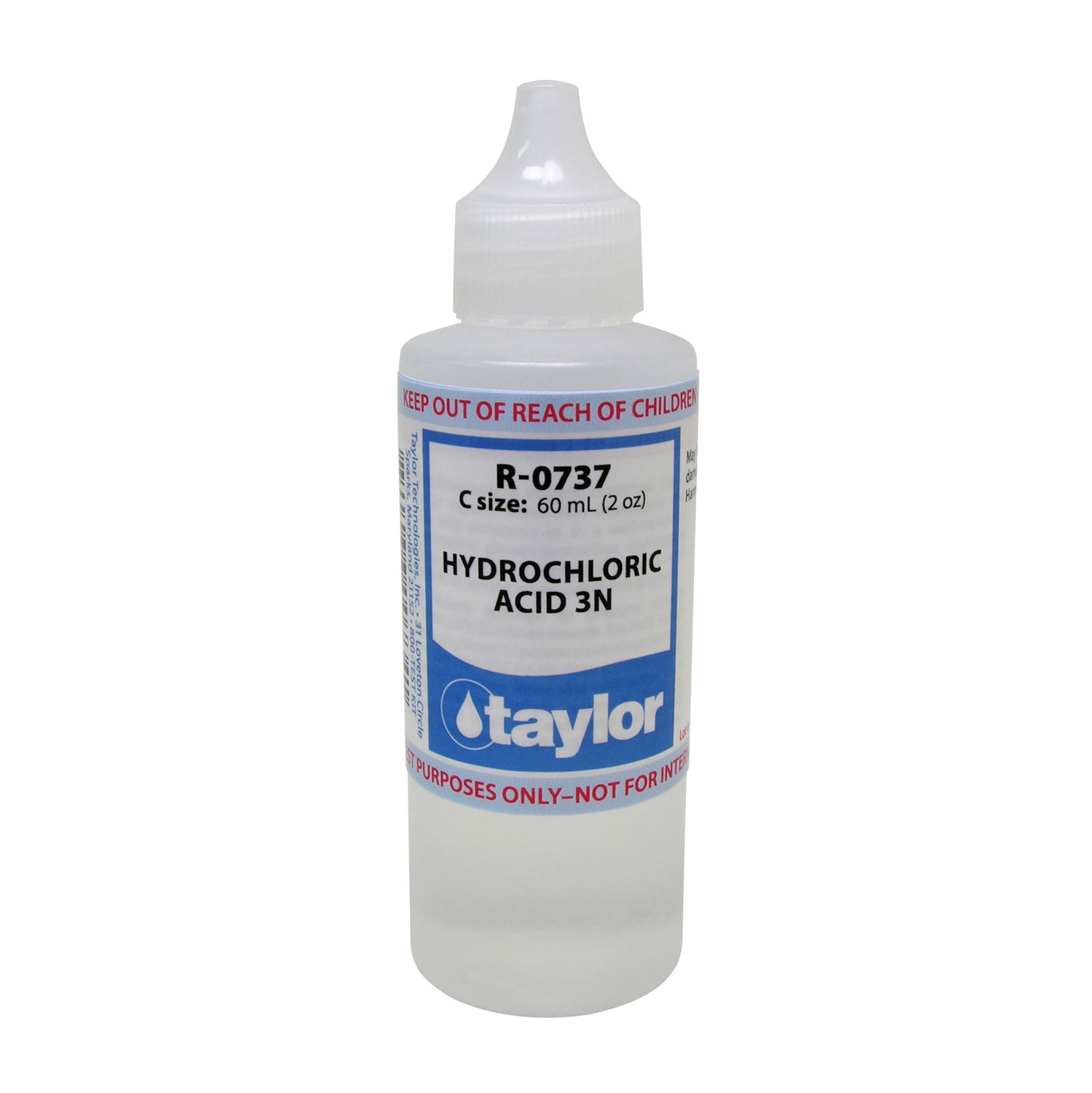 Hydrochloric Acid 3N, 2 oz, Dropper Bottle