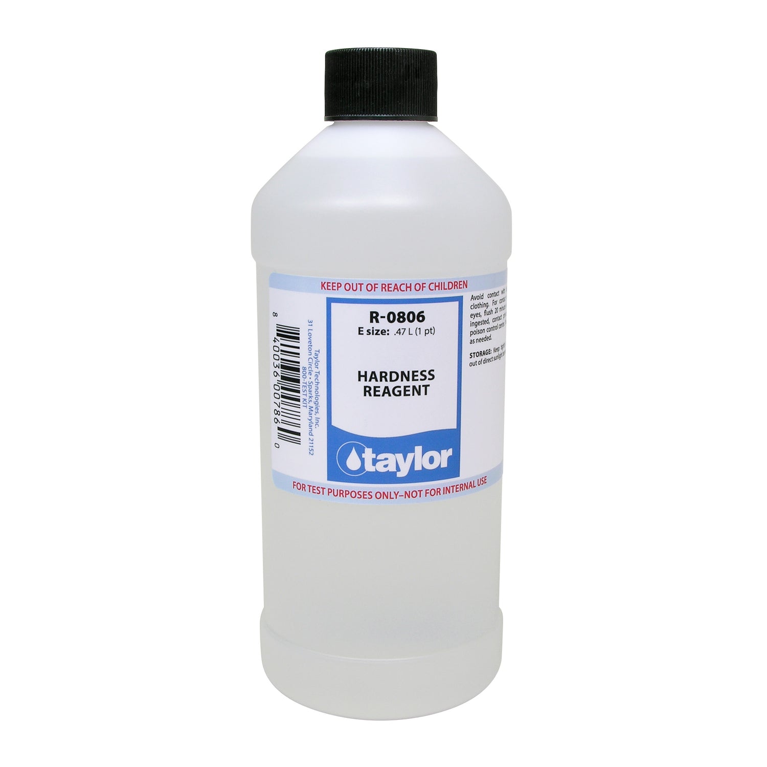 Hardness Reagent (25 mL sample, 1 drop = 2 ppm hardness as CaCOâ‚ƒ), 16 oz