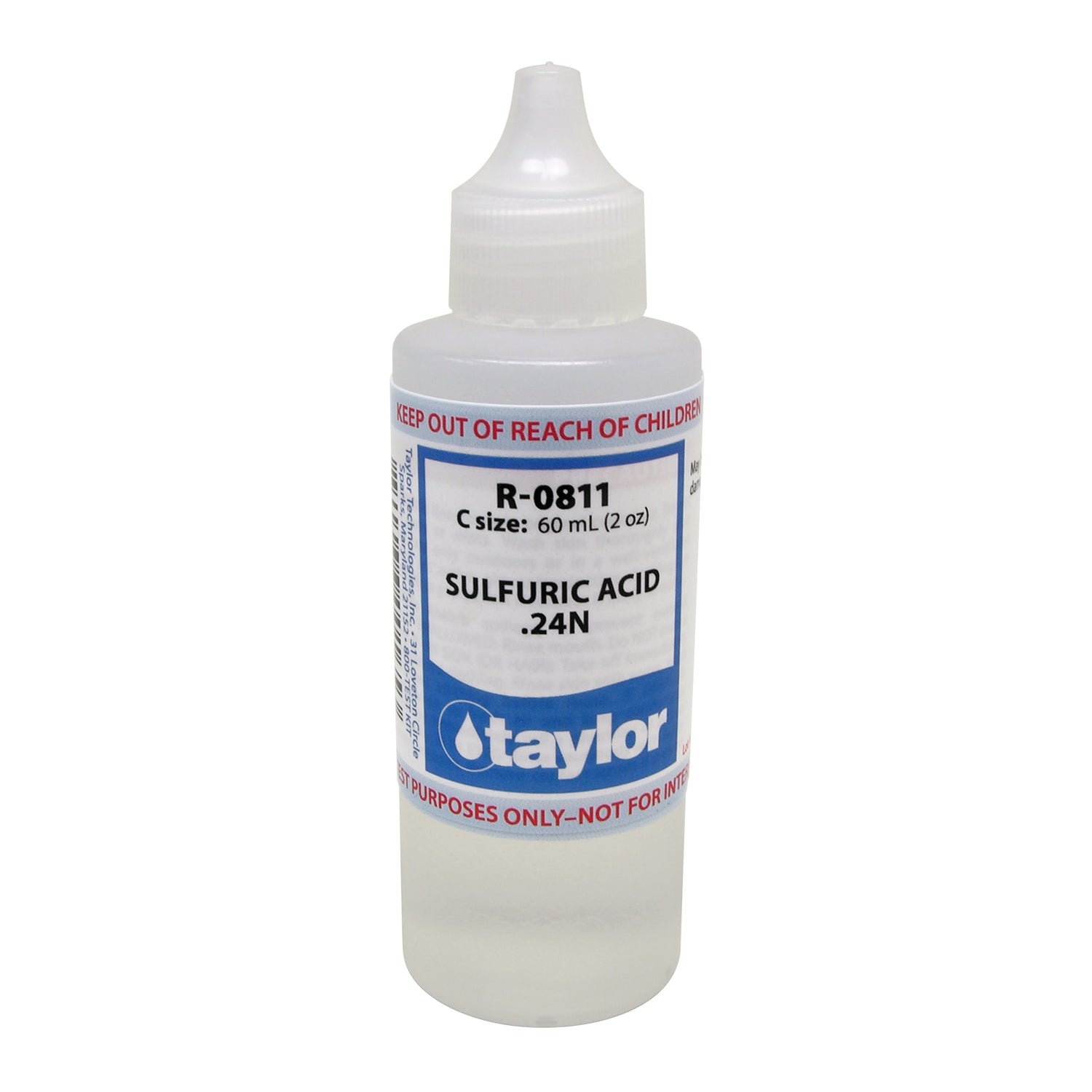 Sulfuric Acid .24N, 2 oz, Dropper Bottle
