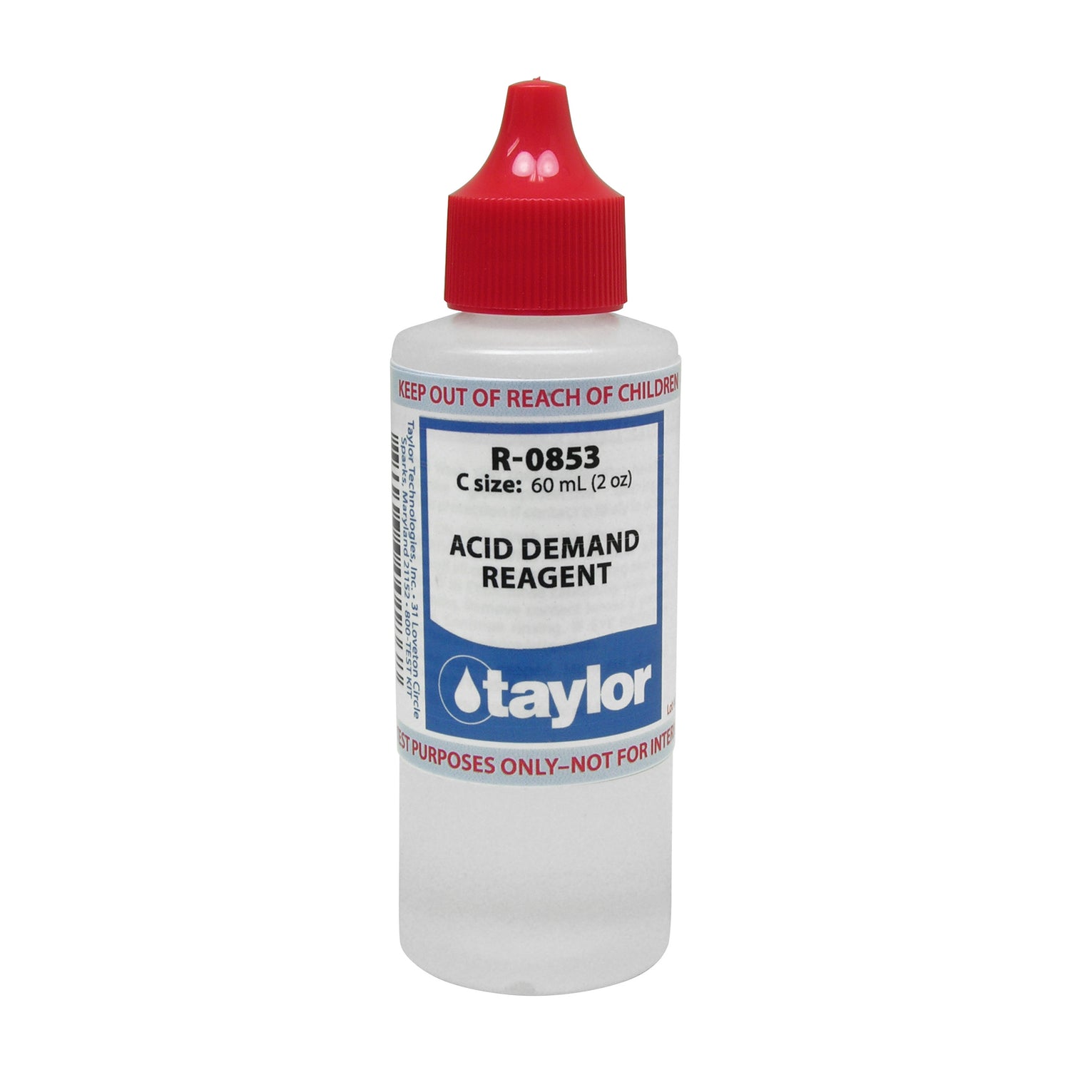 Acid Demand Reagent (for Midget & Slide comparators), 2 oz, Dropper Bottle