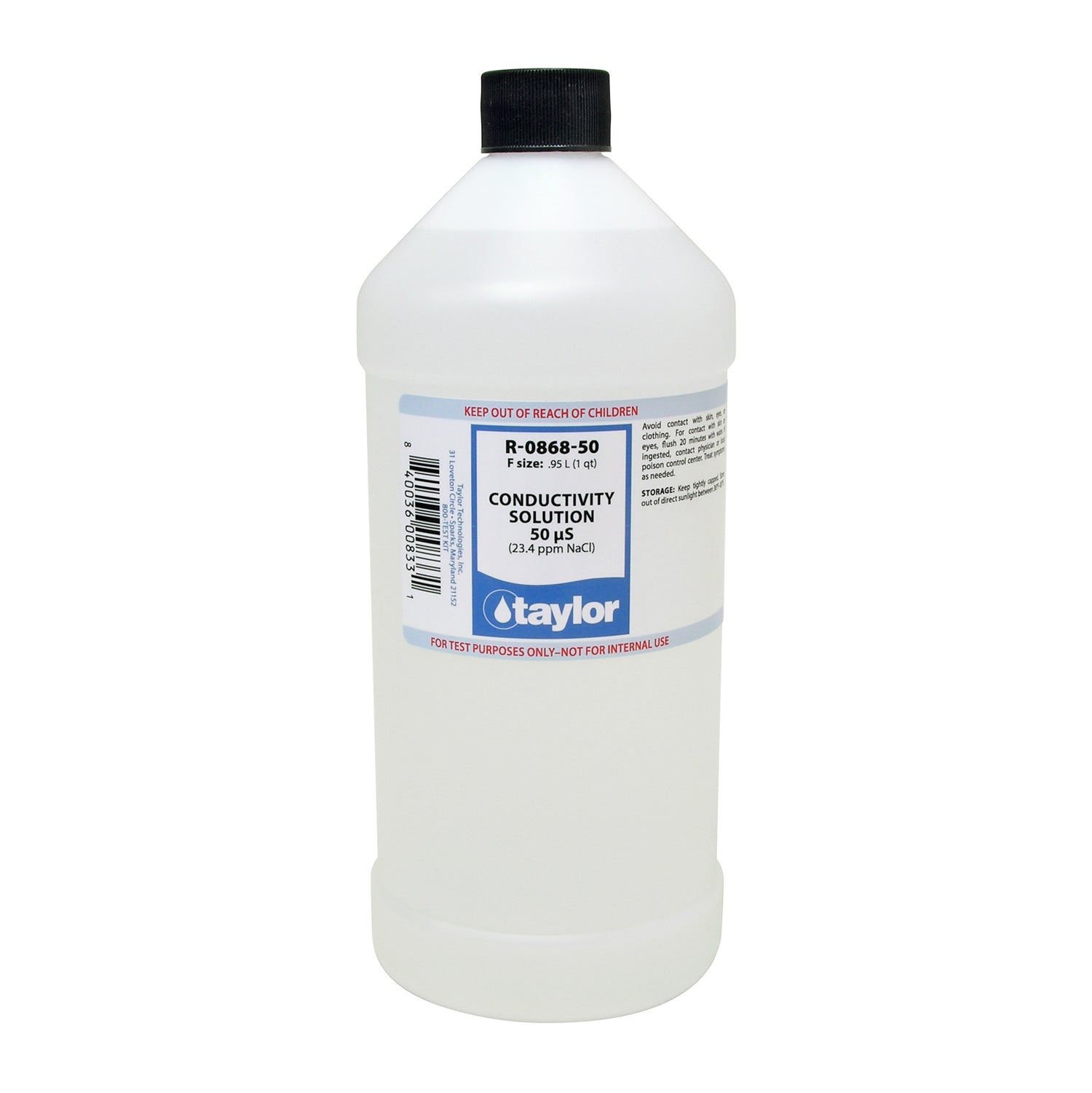 Conductivity Solution 50 μS (23.4 ppm NaCl), 32 oz