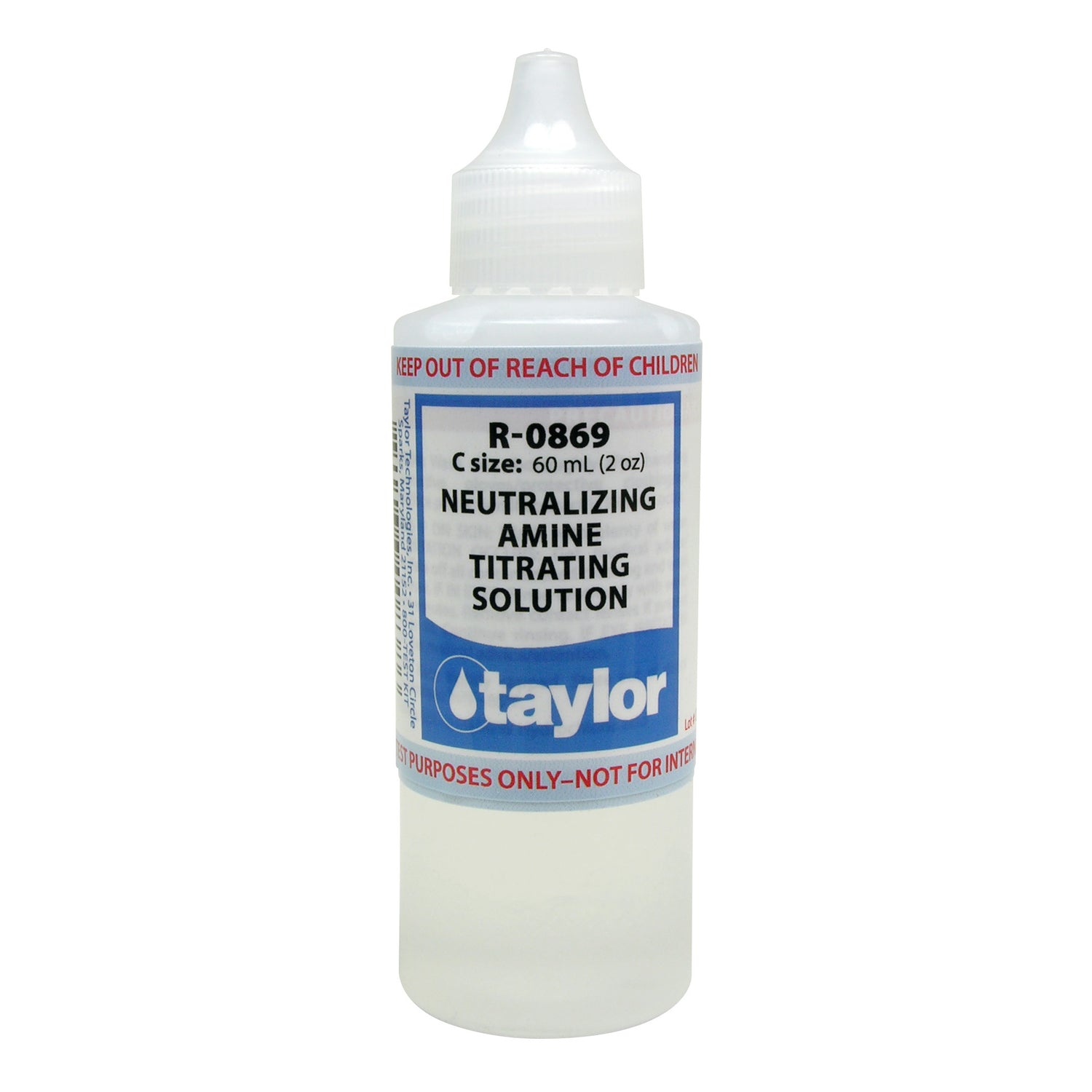 Neutralizing Amine Titrating Solution, 2 oz, Dropper Bottle