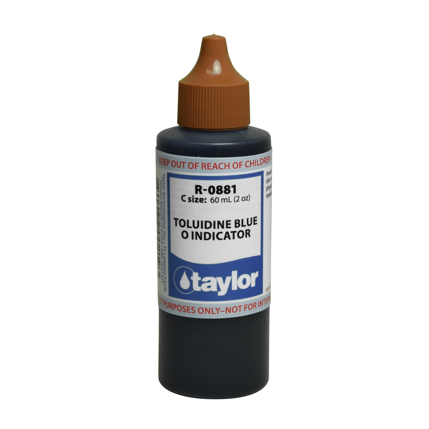 Toluidine Blue O Indicator, 2 oz, Dropper Bottle