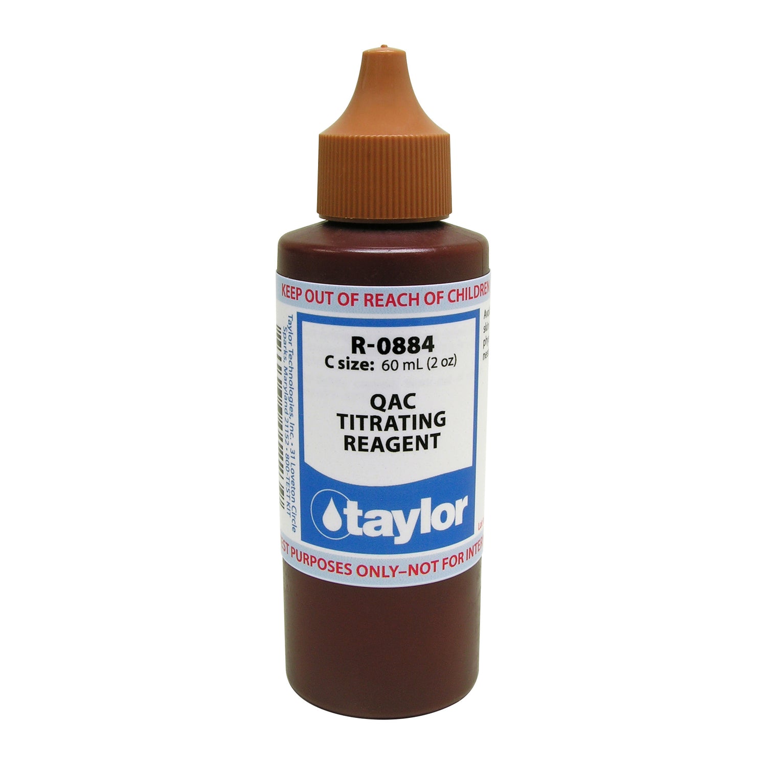 QAC Titrating Solution (hi range), 2 oz, Dropper Bottle