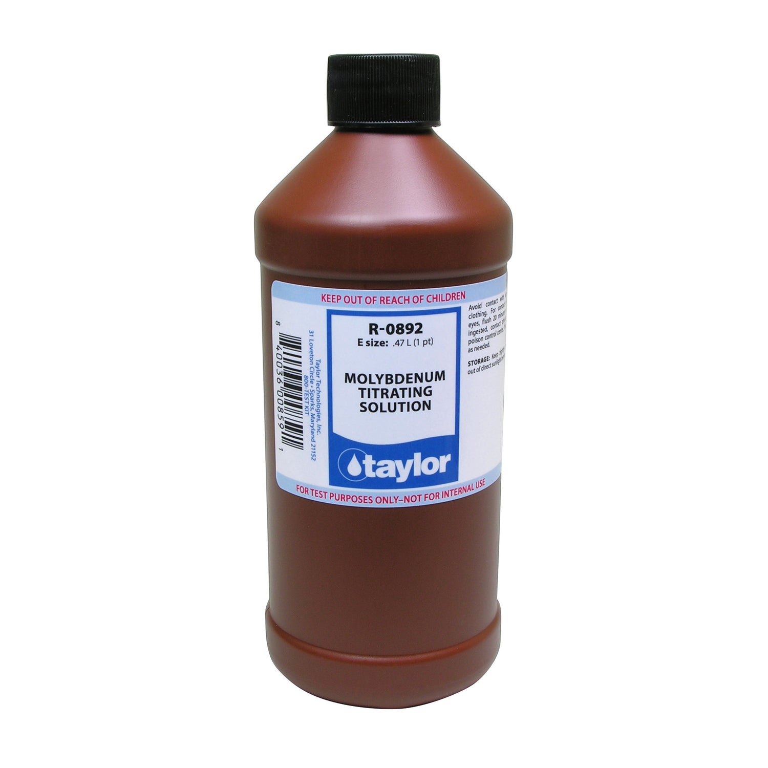 Molybdenum Titrating Solution, 16 oz