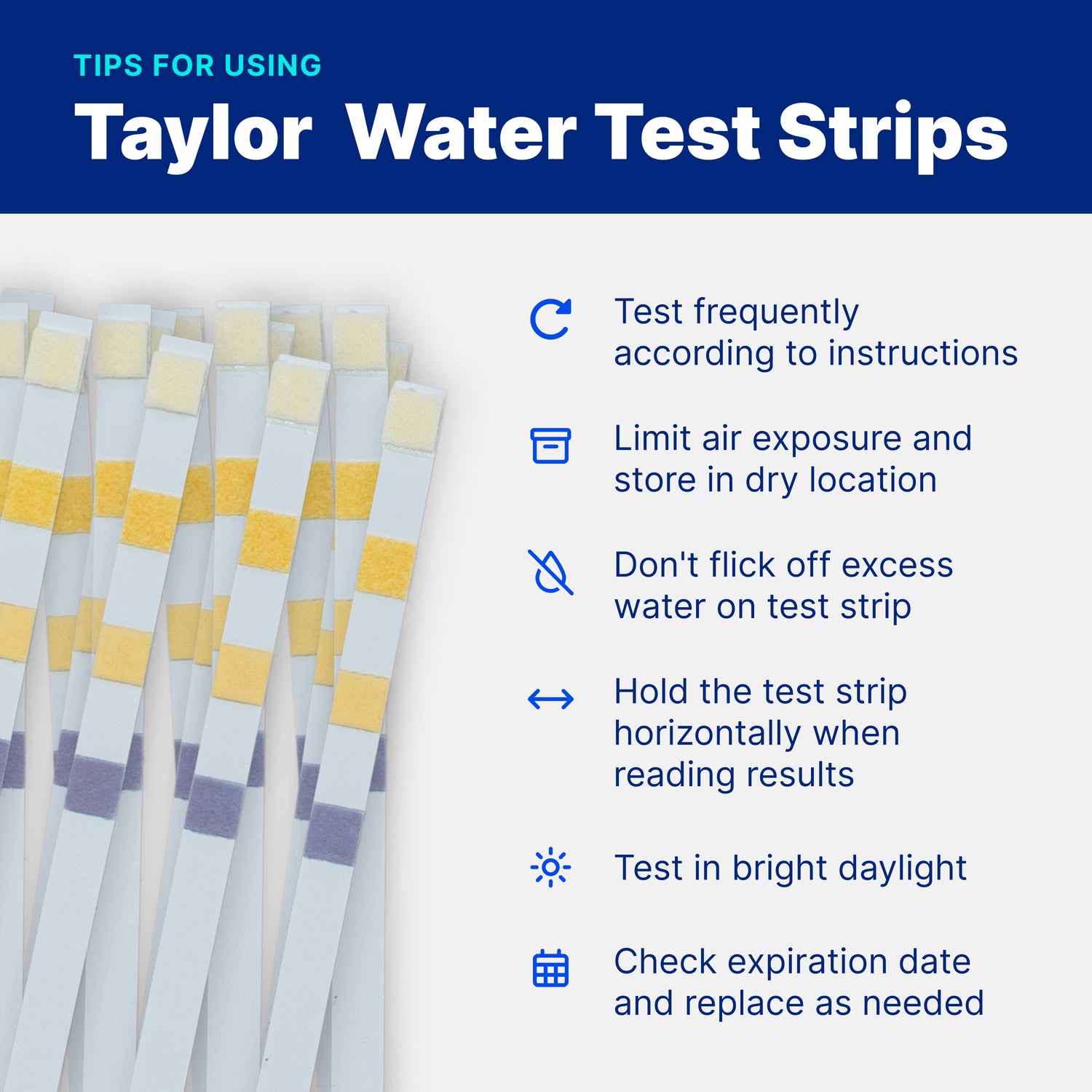 Bromine Test Strips for Pools & Spas