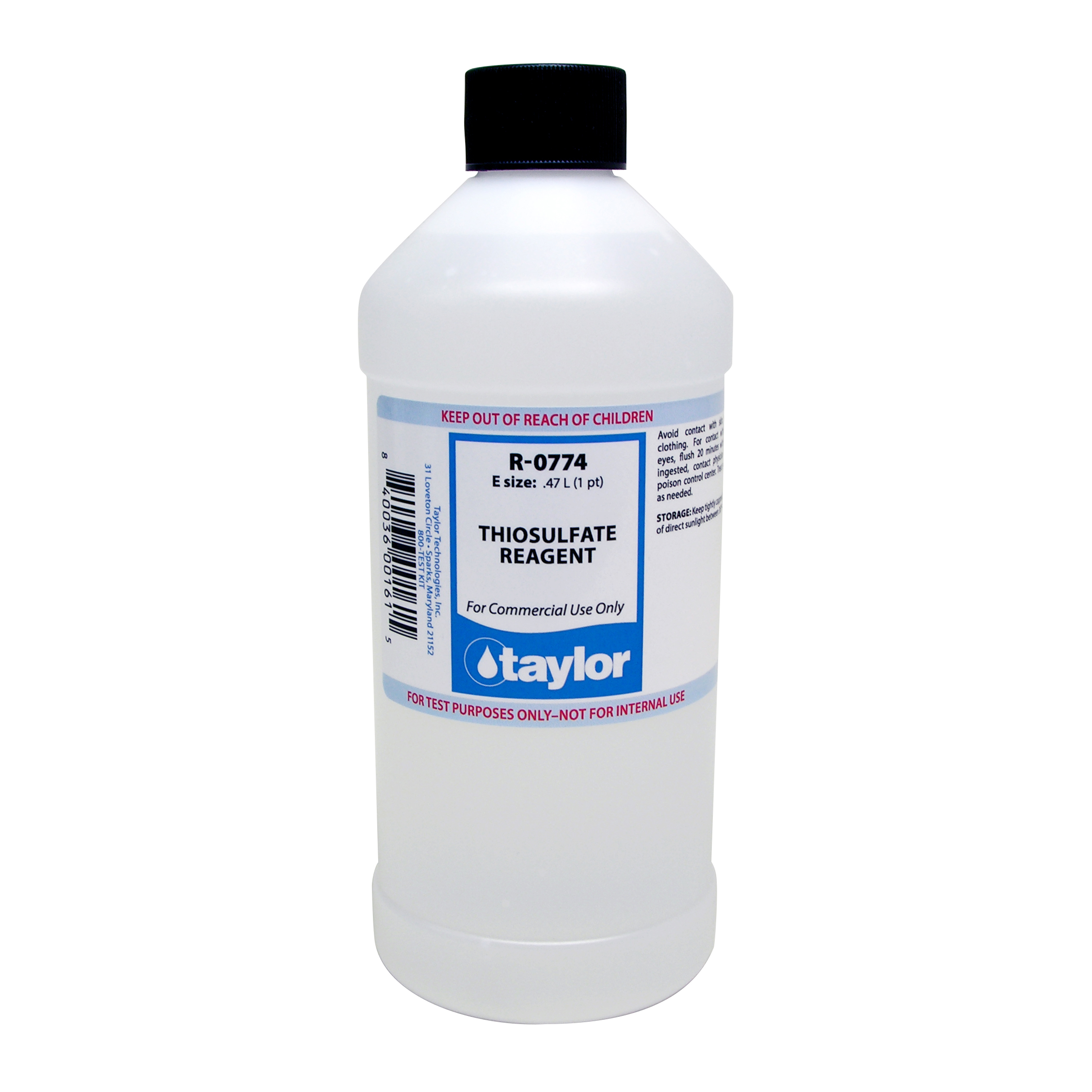 Thiosulfate Reagent (25 mL sample, 1 drop = 5 ppm H₂O₂)